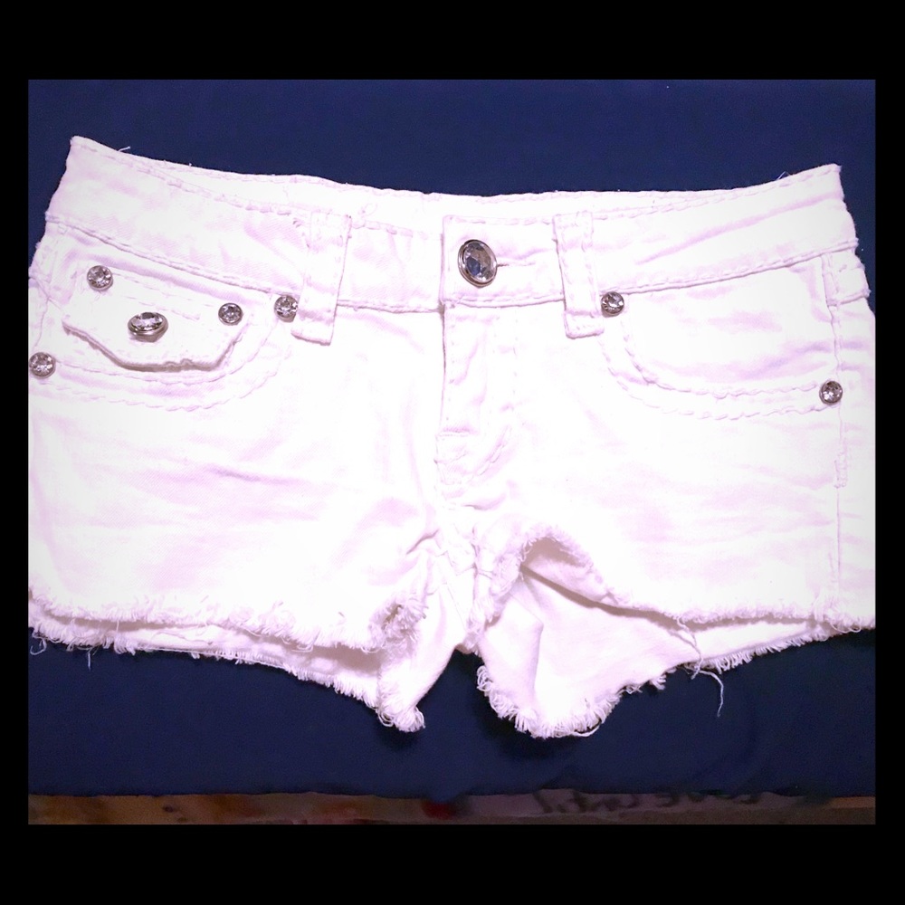 L.A. Idol USA White Shorts